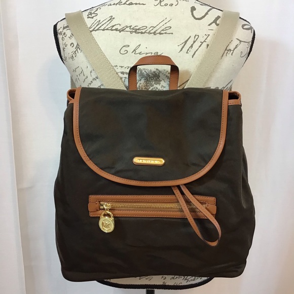 Michael Kors Handbags - Michael Kors Kempton coffee nylon backpack